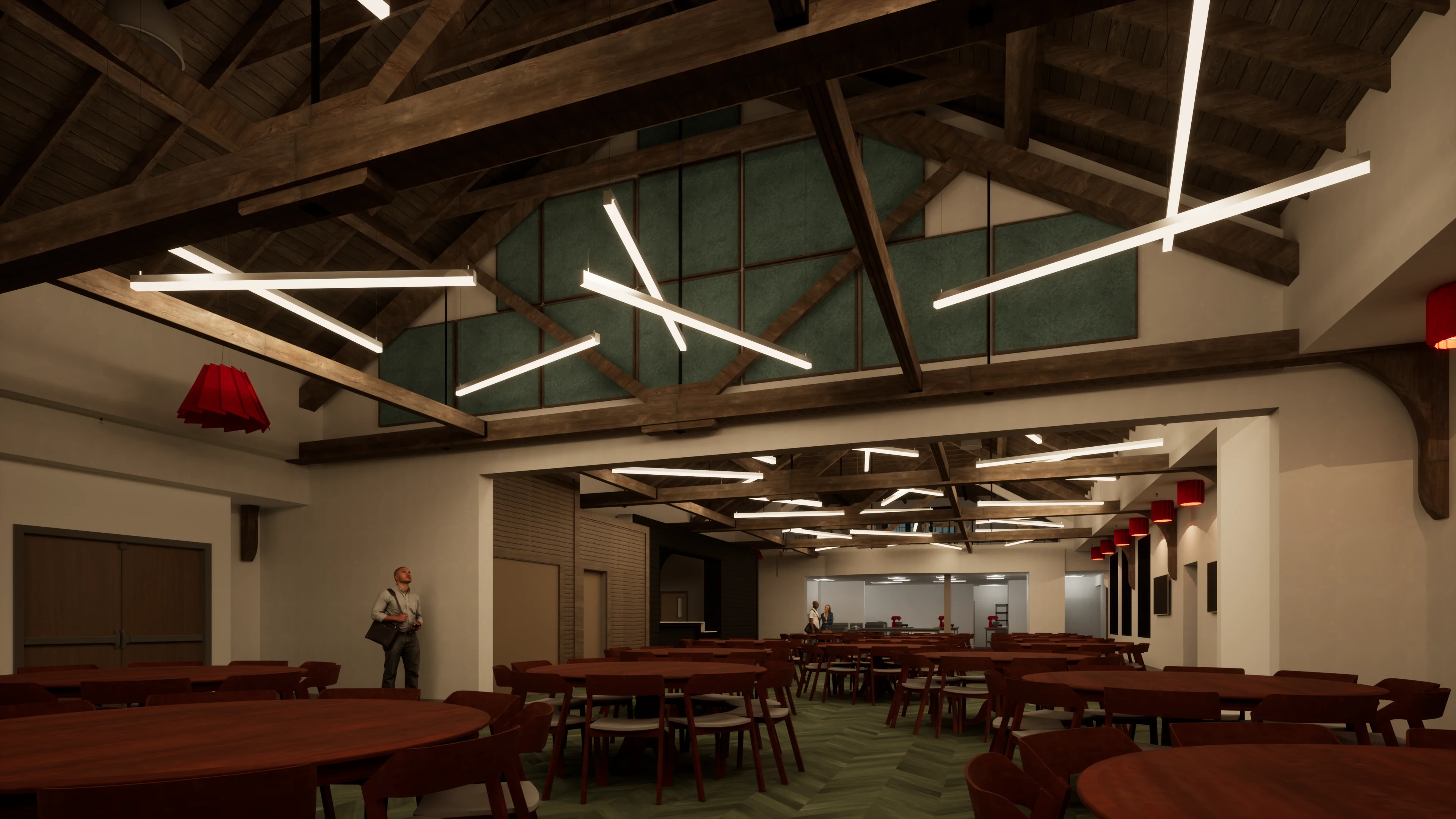 Main Space to Kitchen